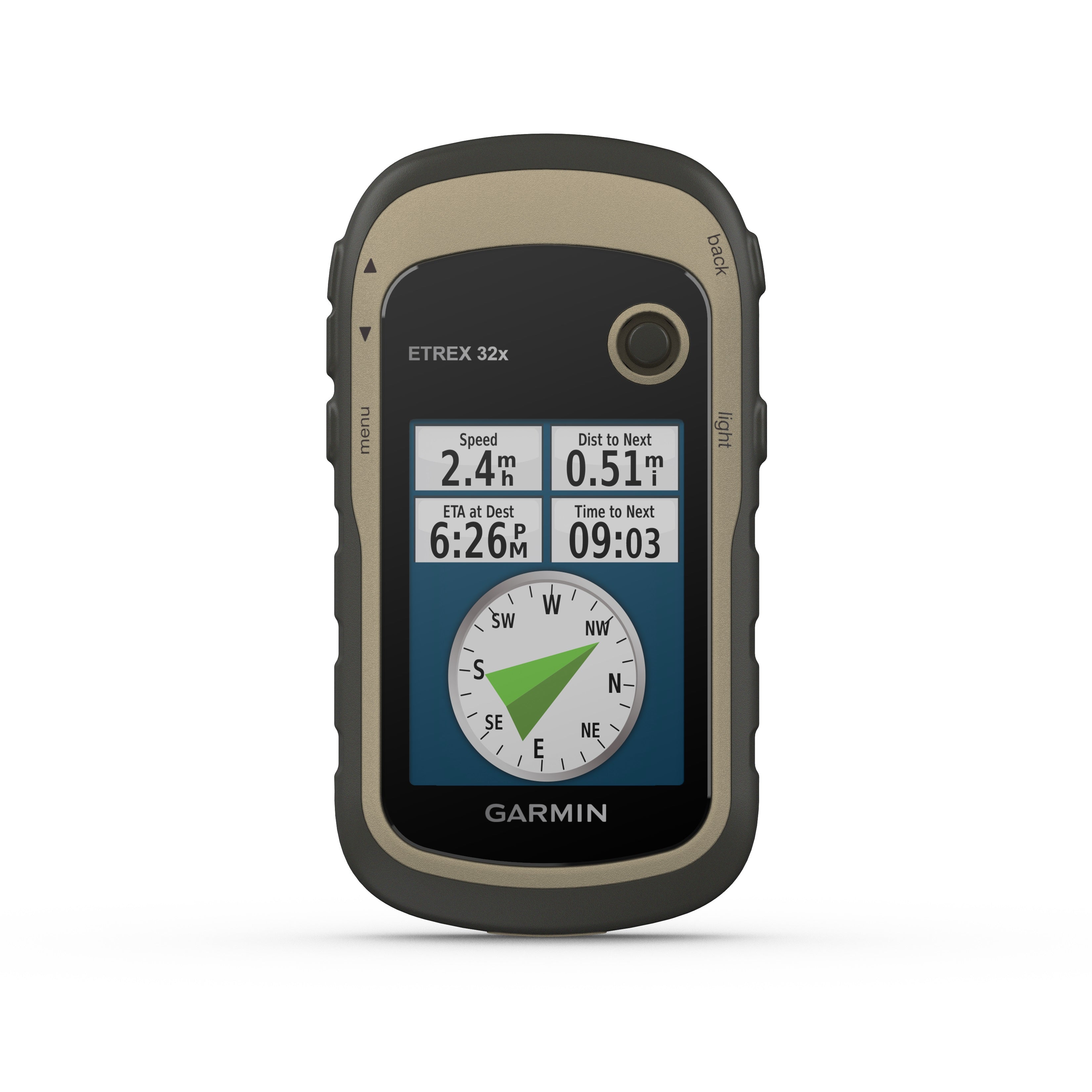 Garmin eTrex 32x Rugged Handheld GPS with Compass and Barometric Altimeter - Brown