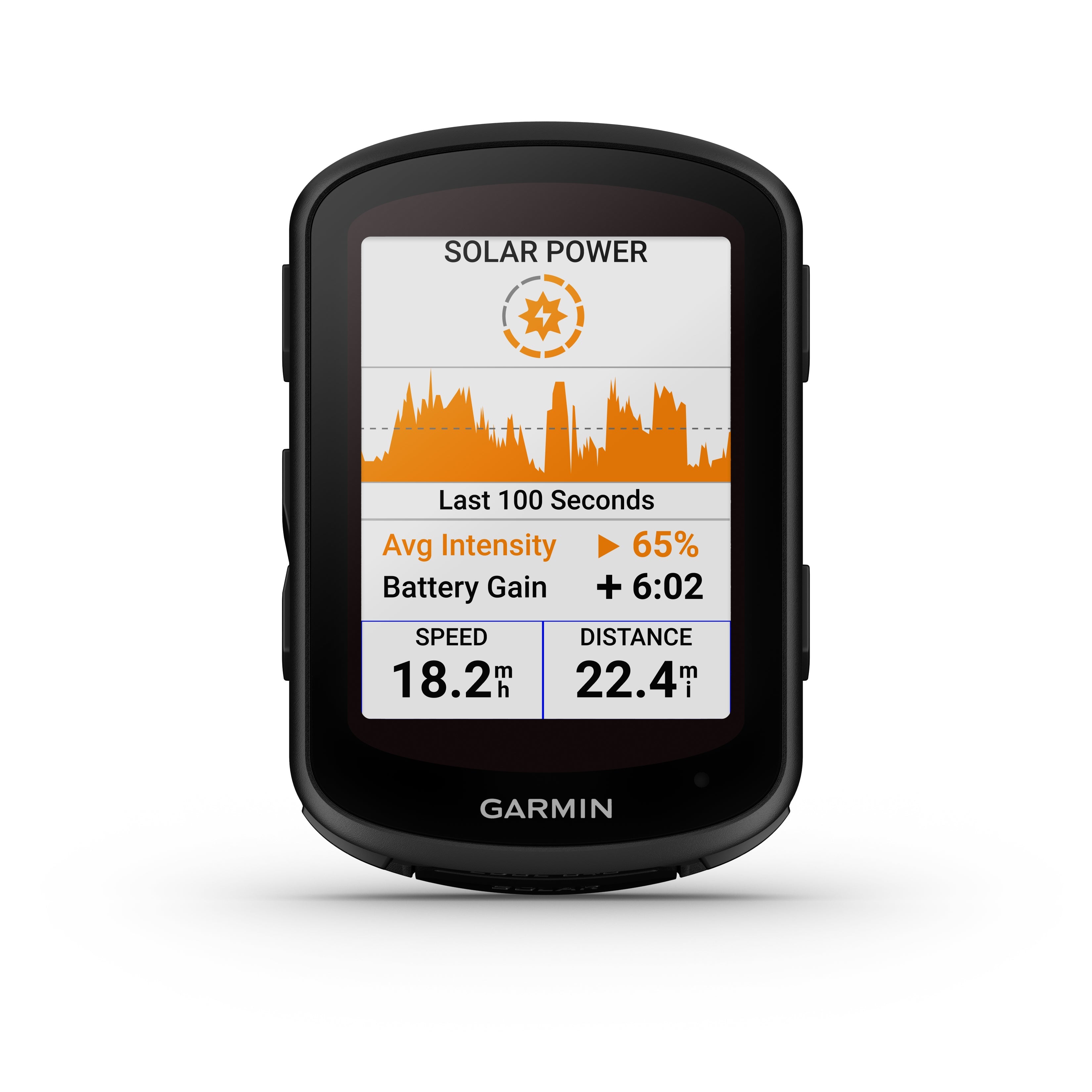 Garmin Edge® 840 Solar Performance 32GB GPS Touchscreen Cycling / Bike Computer with Mapping - Device Only - Black