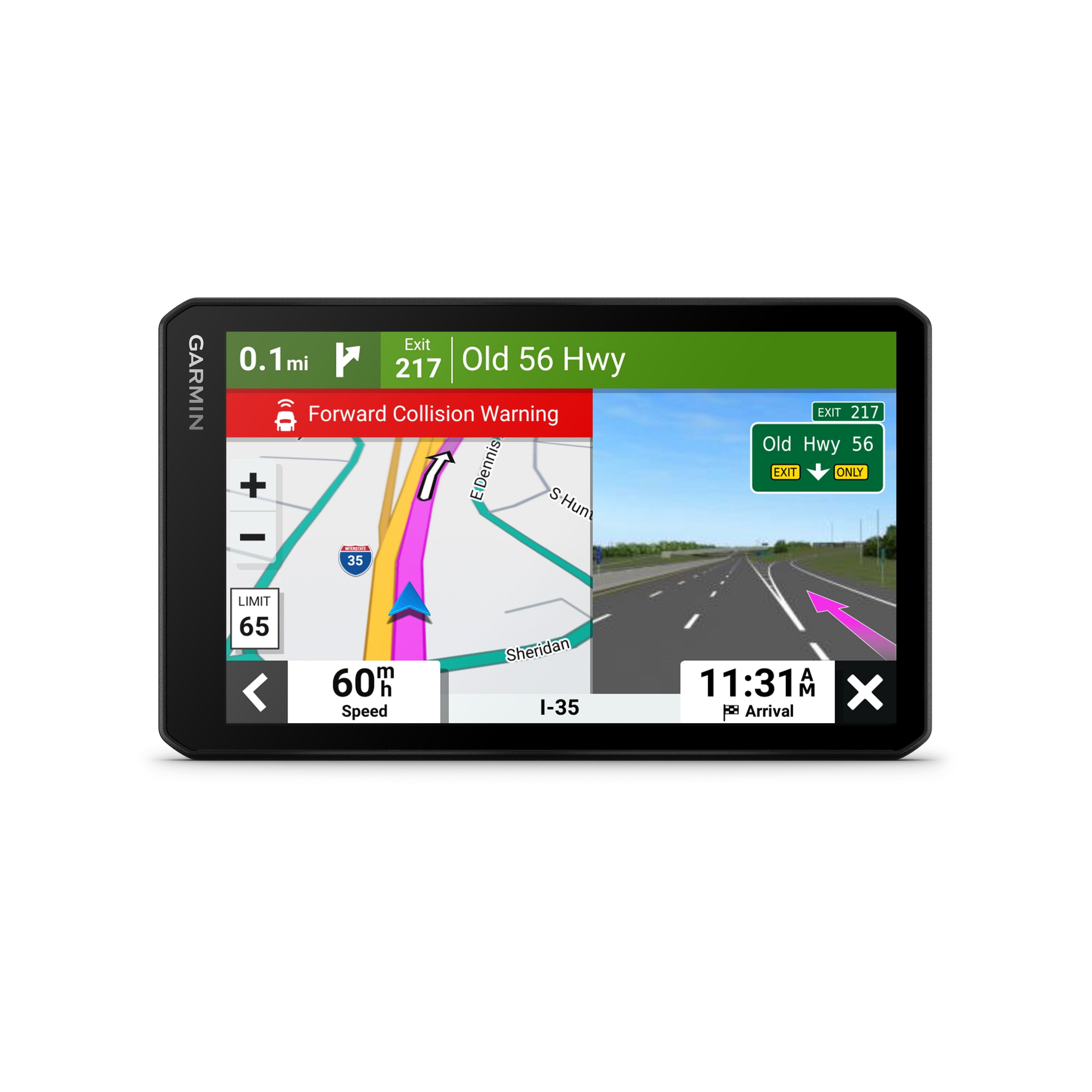 Garmin DriveCam™ 76 7-in Display GPS Navigator with Built-In Dash Cam - Black