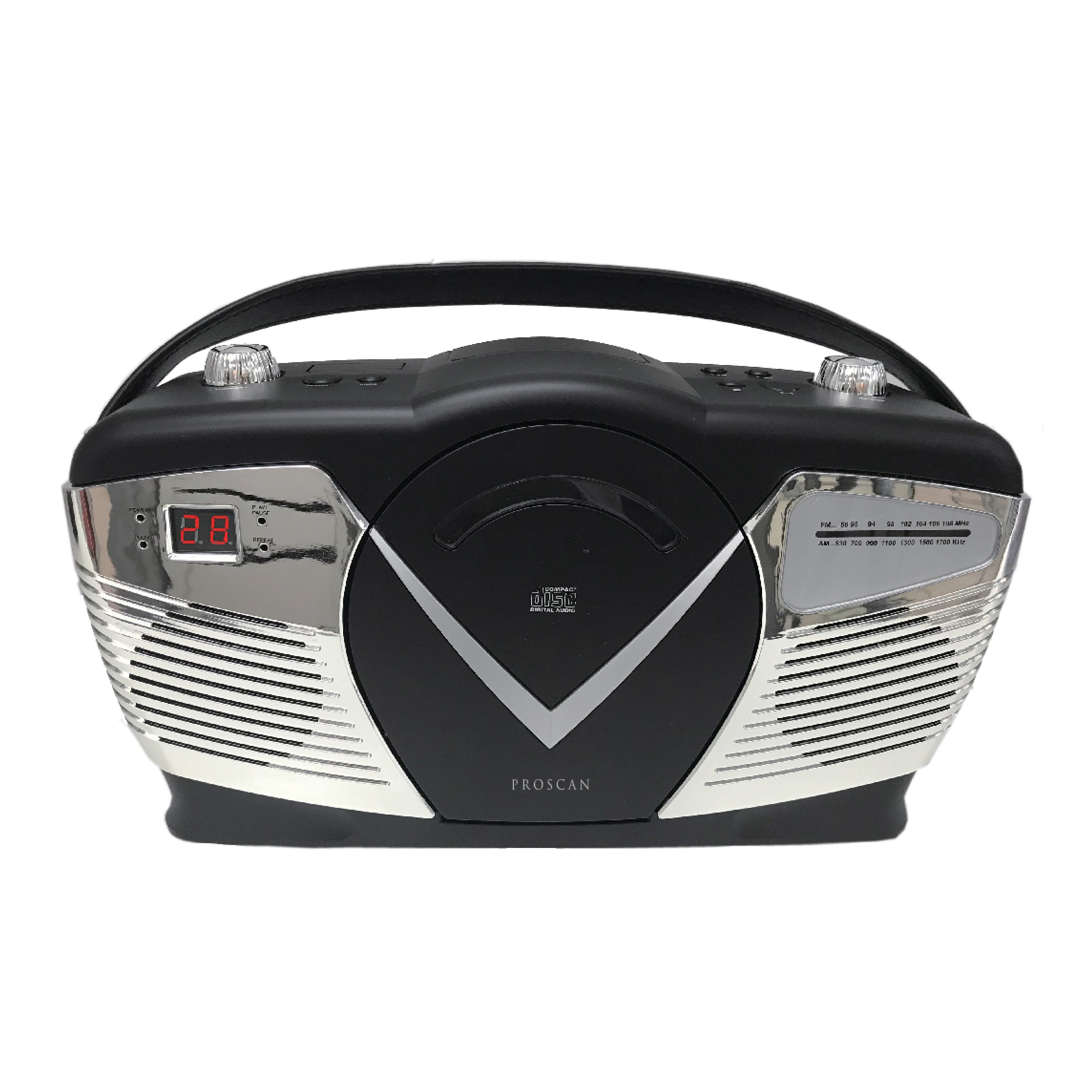 Proscan Retro Portable CD/Radio Boombox