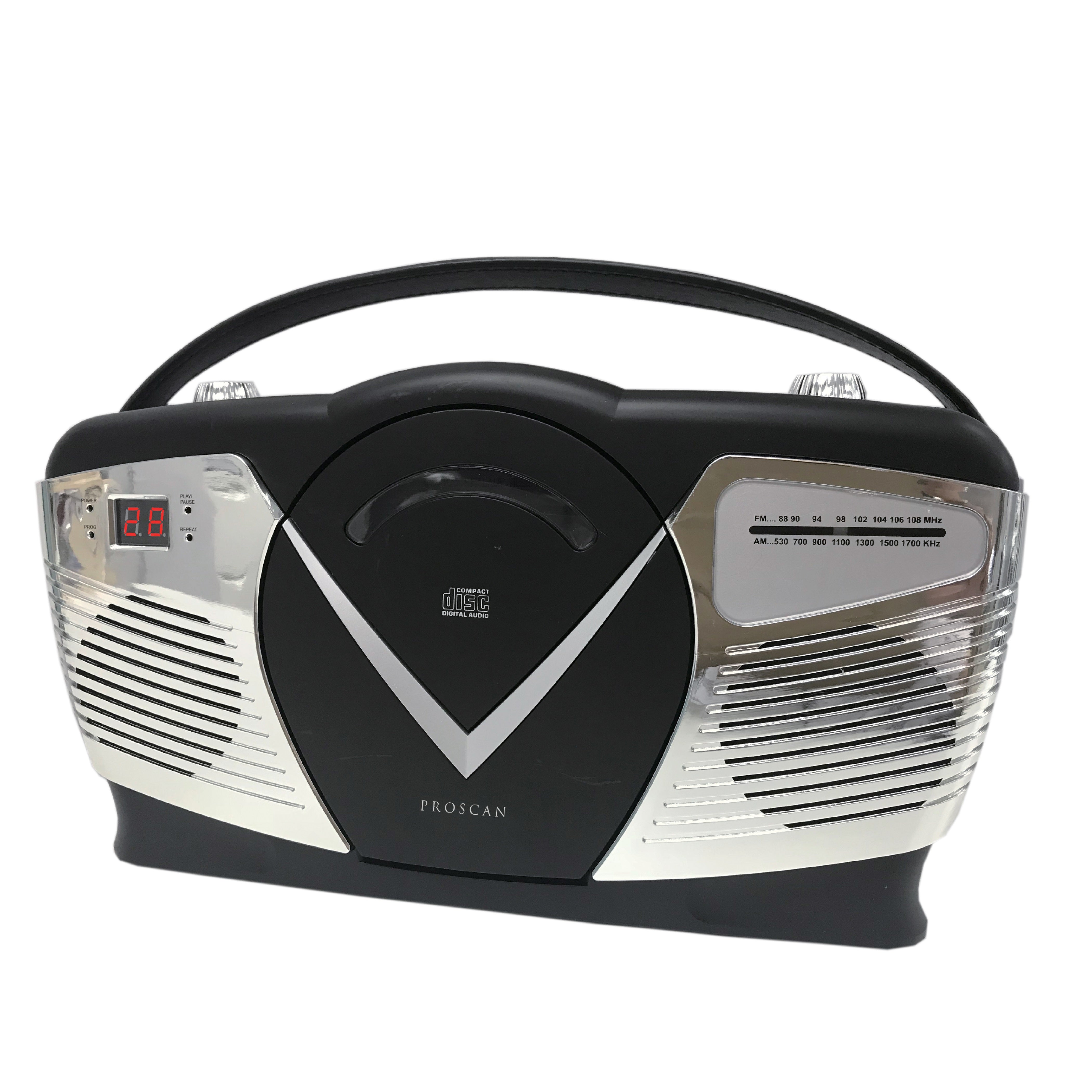 Proscan Retro Portable CD/Radio Boombox