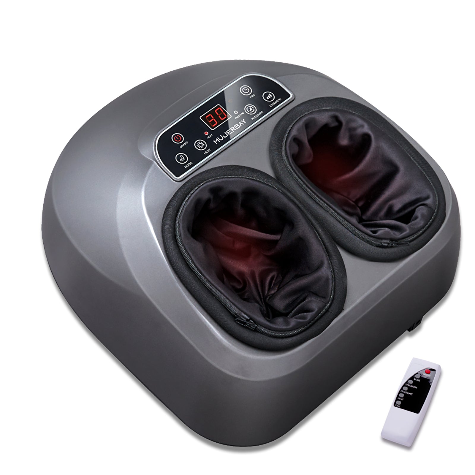 Mujerbay Shiatsu 5 Mode Foot Massager with Remote Control - Black