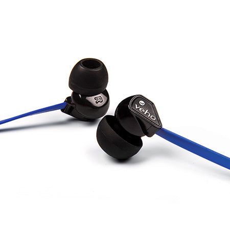 Veho Z-1 Stereo Noise Isolating Earbuds with Flat Flex Anti Tangle Cord