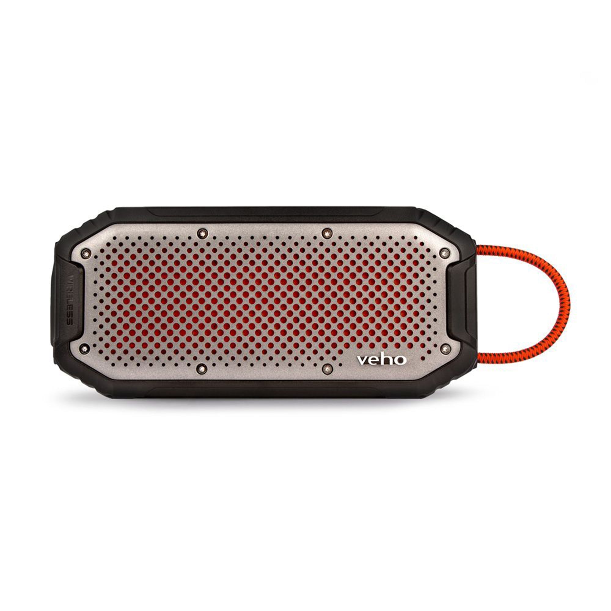 Veho MX-1 Water Resistant Rugged Wireless Bluetooth Speaker with Built-in Power Bank - Grey